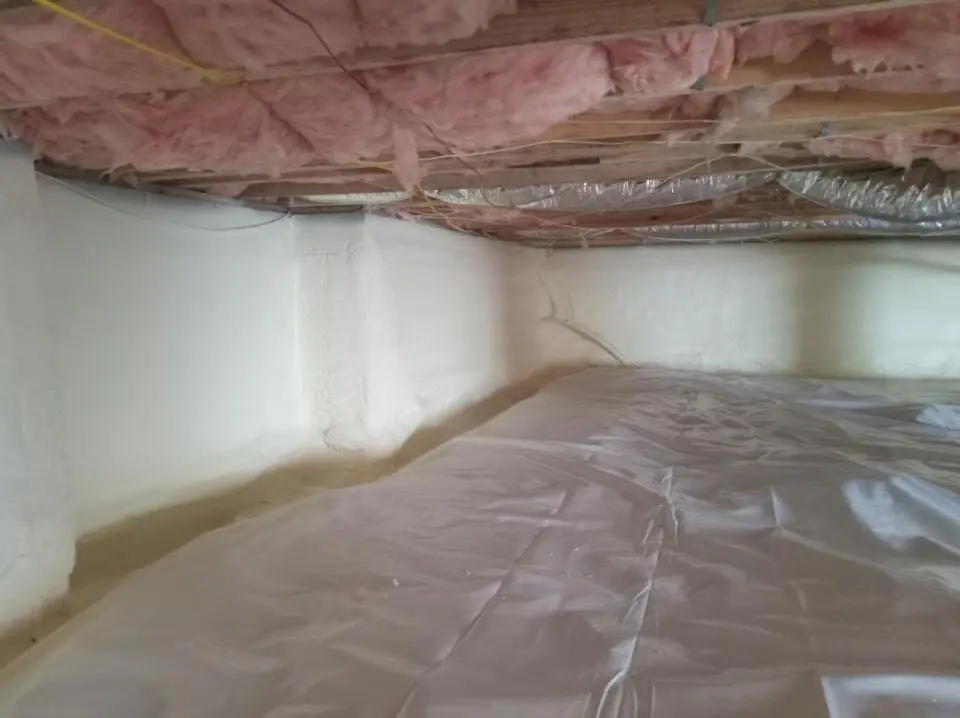 Crawl space encapsulation with closed-cell spray foam for Attic Insulation in Valley Park