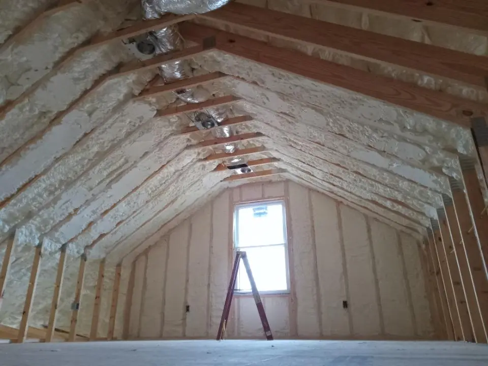 Spray foam roofing application for Crawl Space Insulation project in Valley Park
